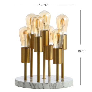 Pleiades 13.5" Modern Metal/Resin LED Accent Lamp - JONATHAN Y